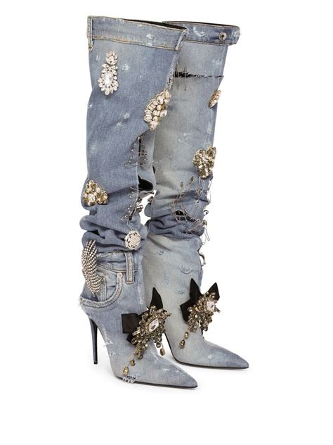 dolce gabbana perfume boots|dolce and gabbana embellished boots.